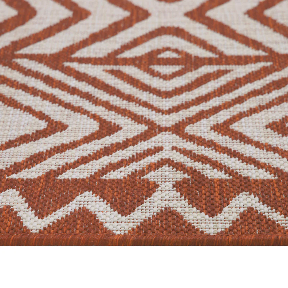 Dark Terra Flatweave Indoor Outdoor Rug - Ruskin - Image 12
