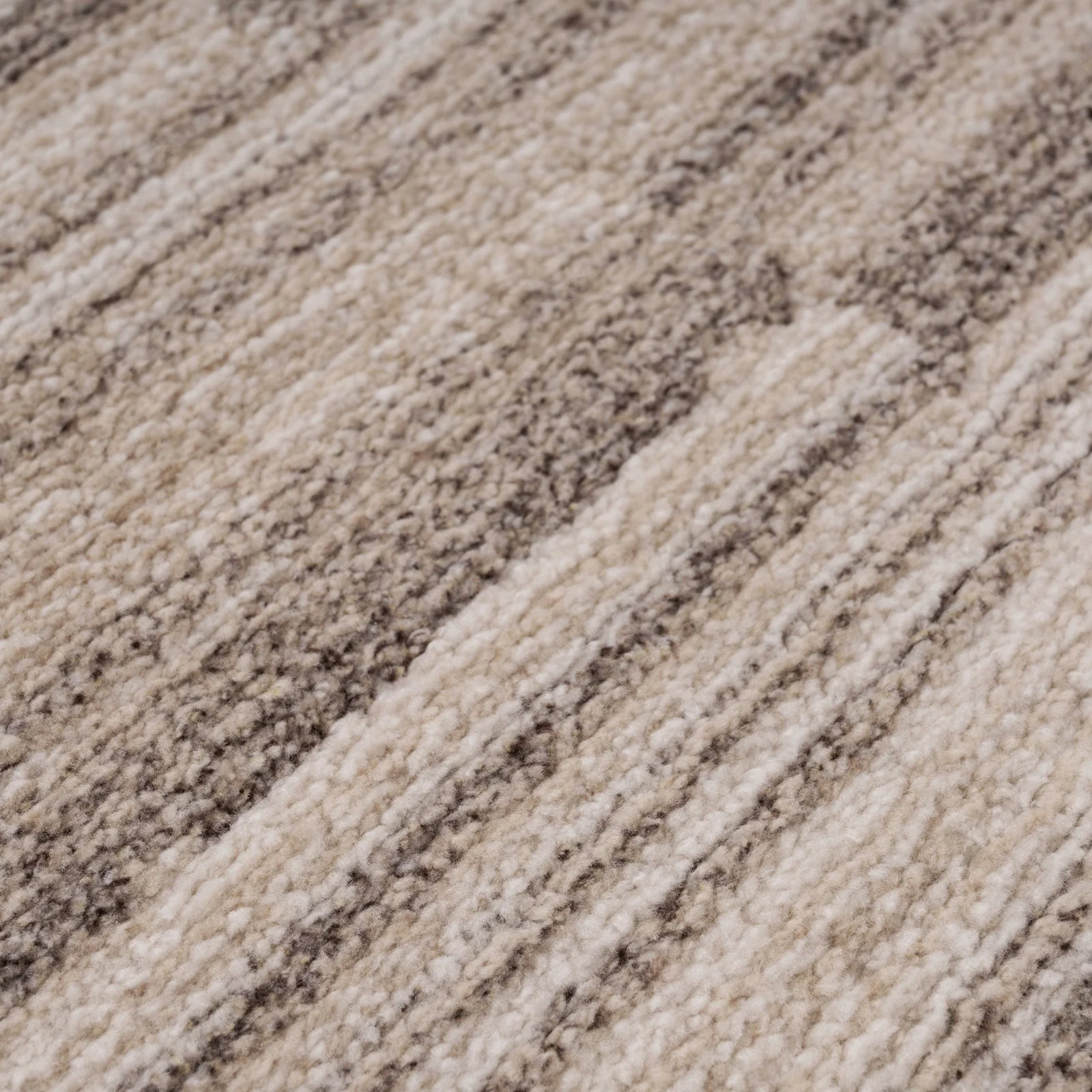 Neutral Beige Linear Stair Carpet - Image 5