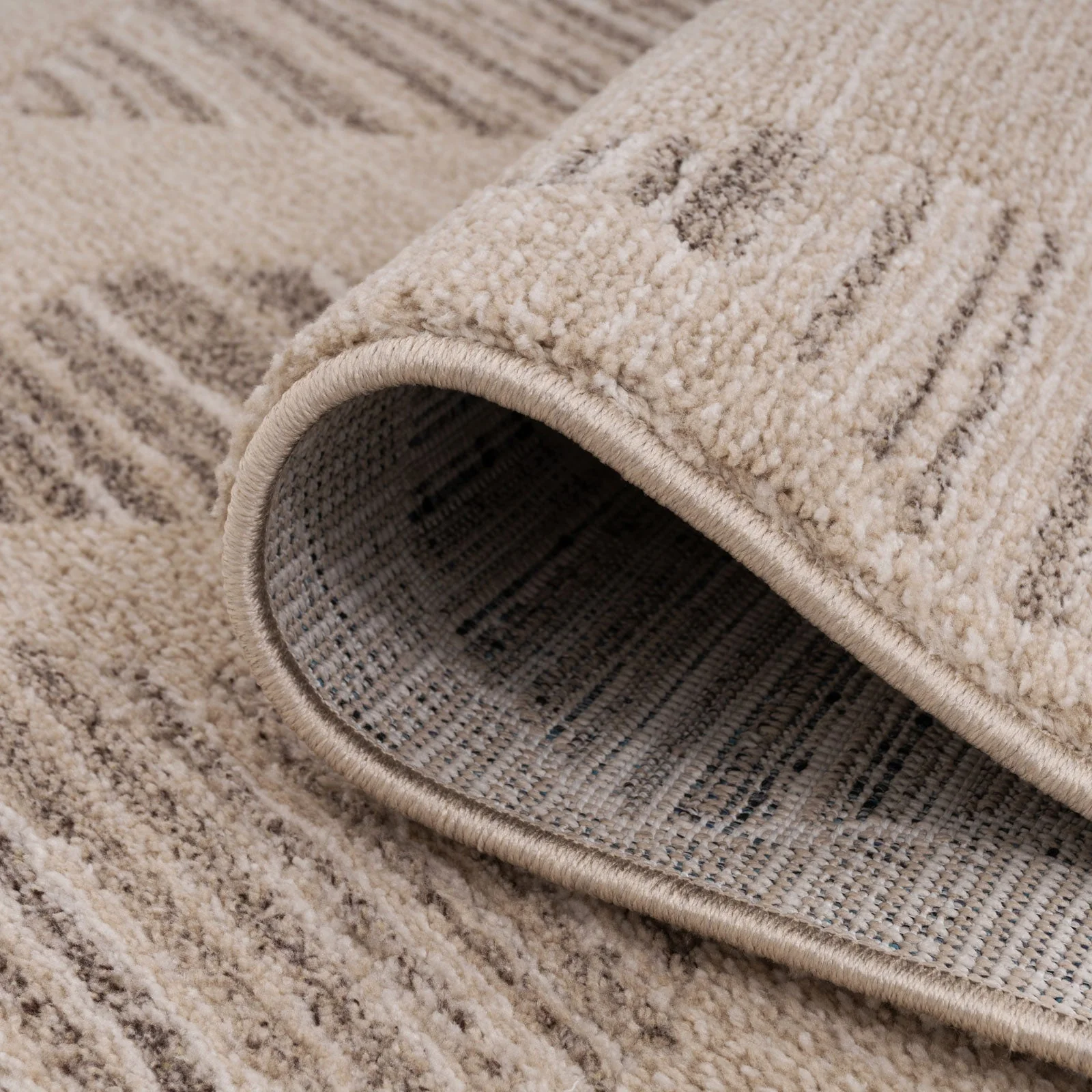 Neutral Diamond Pattern Runner Rug - Image 7