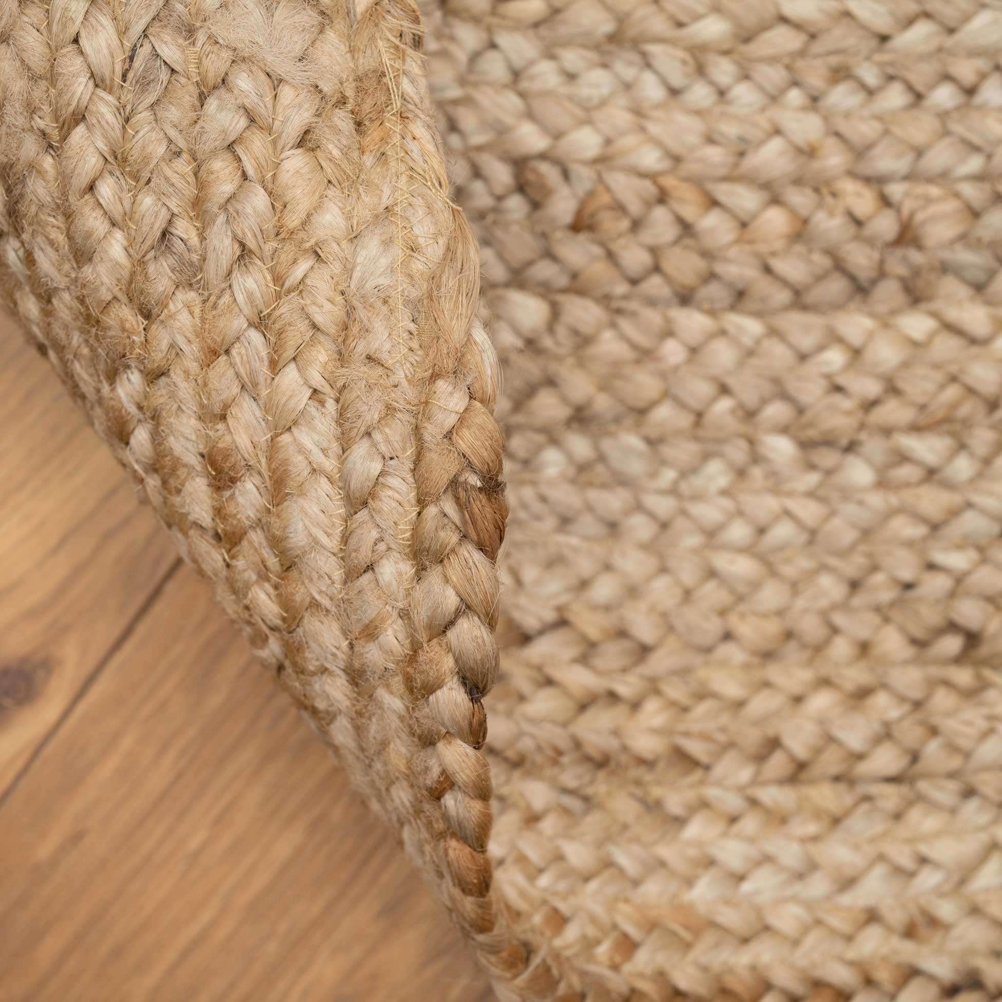 Rustic Jute Round Natural Circle Rug - Image 6