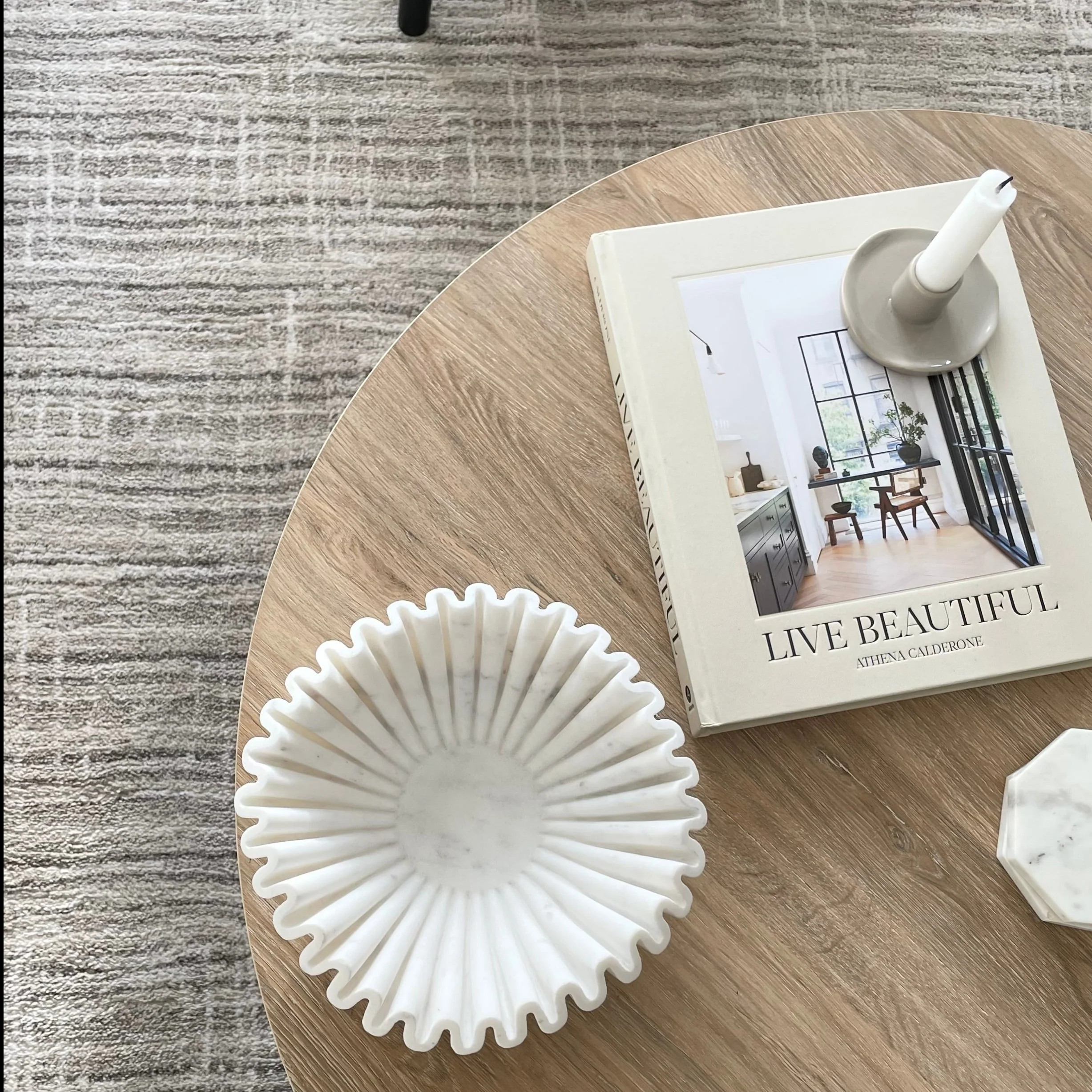 Subtle Beige Geometric Area Rug - Noah - Image 4