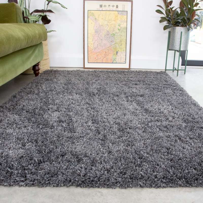 Soft Everyday Grey Shaggy Runner Rug - Image 6
