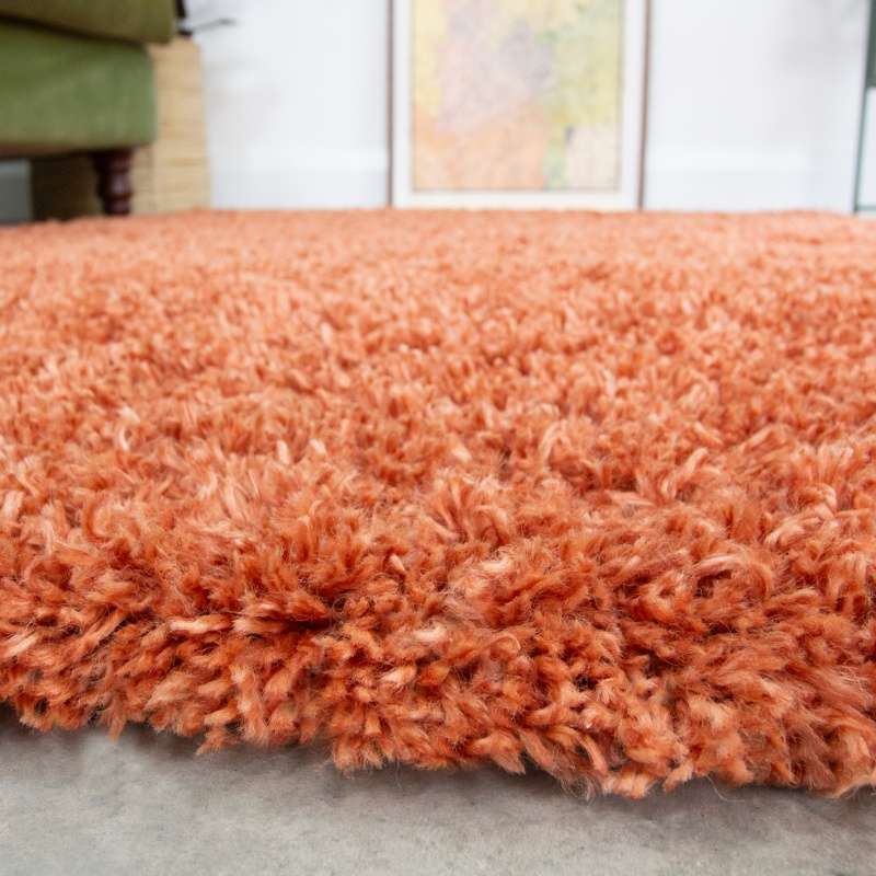 Soft Everyday Terracotta Shaggy Runner - Image 3