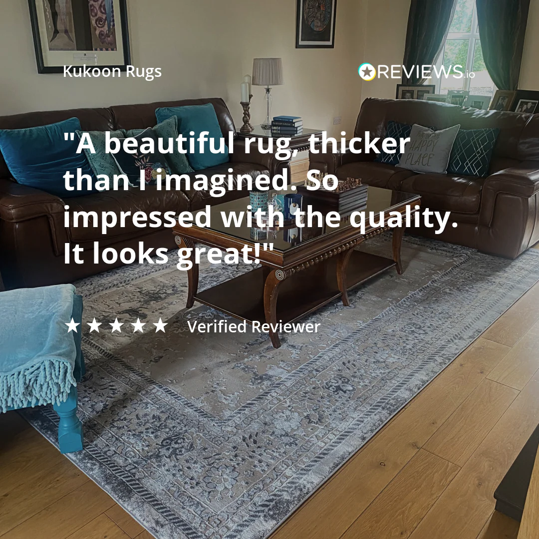 Traditional Distressed Beige Area Rug - Victoria - Image 7