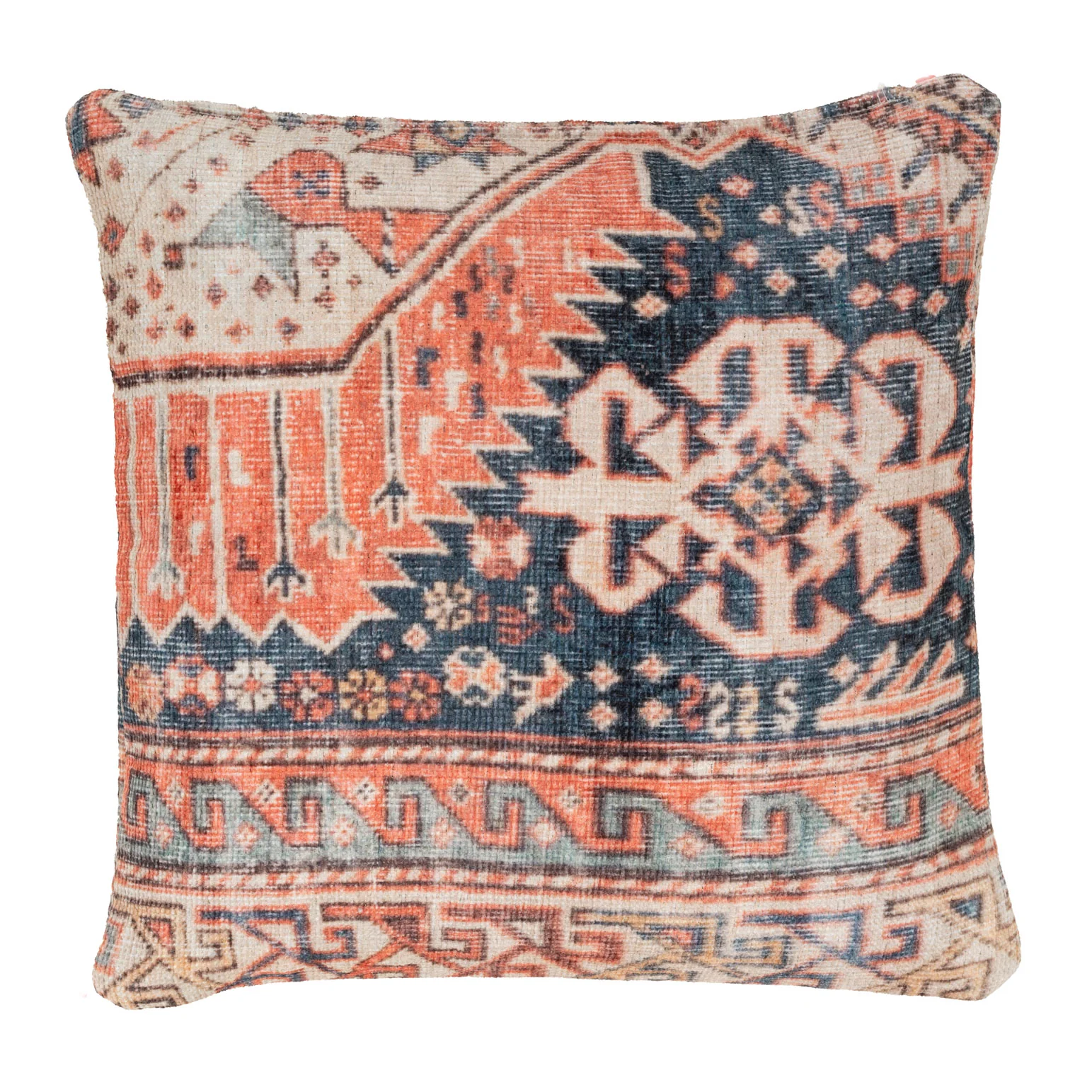 Flatwoven Washable Terracotta Distressed Boho Rug - Perla - Image 11
